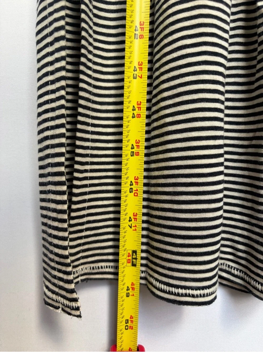 Rag & Bone Michal Striped Slub Jersey Midi Dress Sz S Casual Linen Blend NWT - Picture 14 of 16